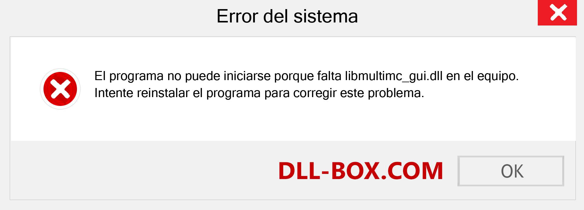 ¿Falta el archivo libmultimc_gui.dll ?. Descargar para Windows 7, 8, 10 - Corregir libmultimc_gui dll Missing Error en Windows, fotos, imágenes